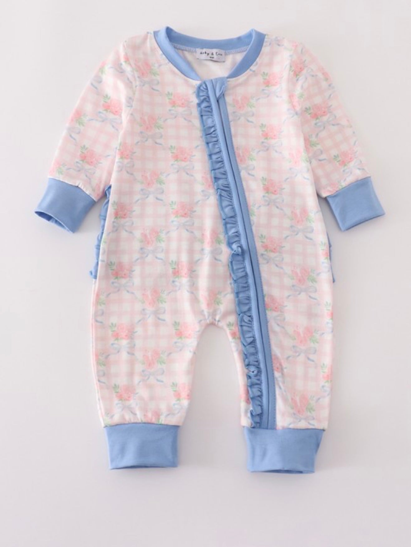 Pink & Blue Ruffle Onesie