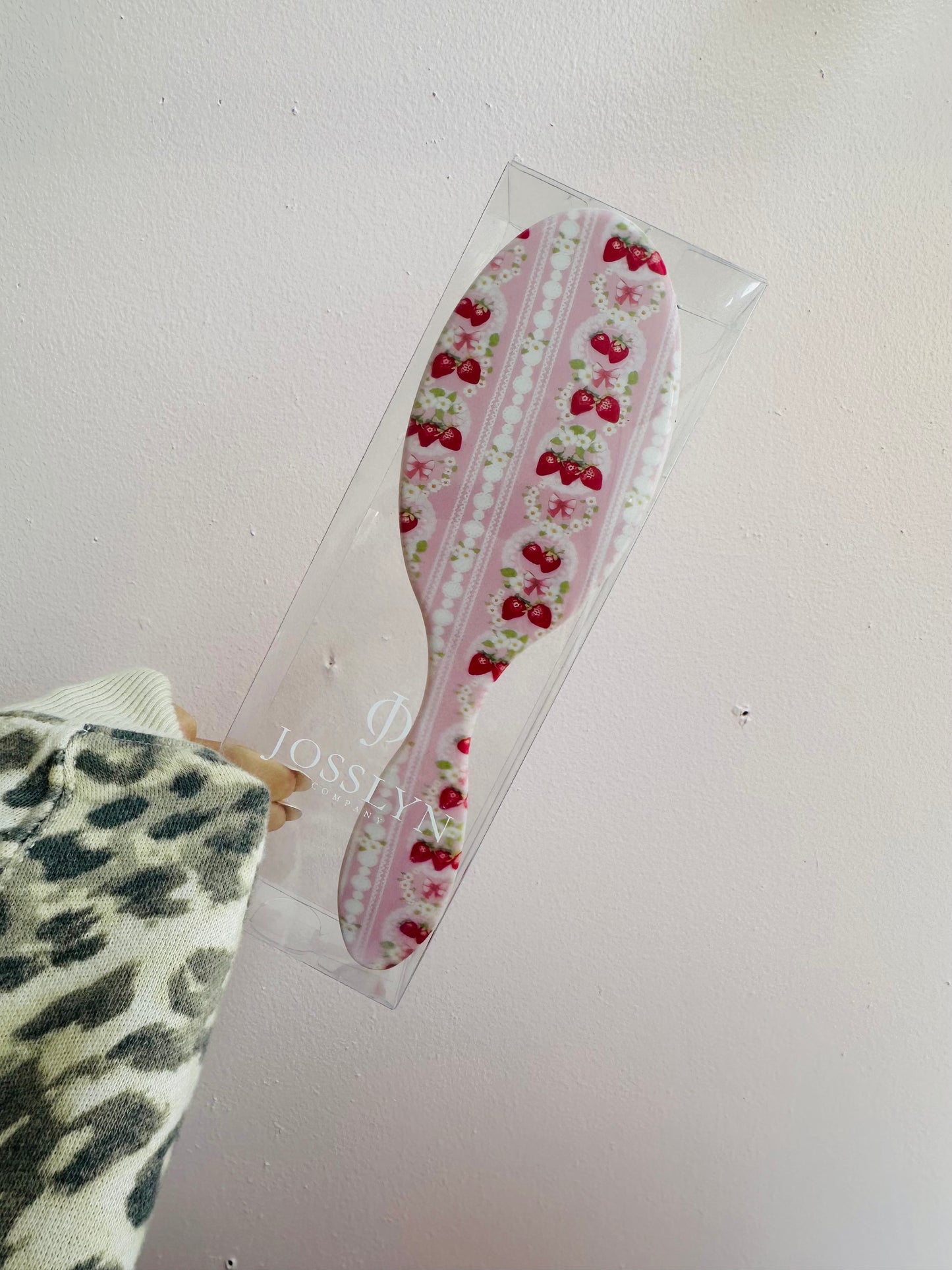 Strawberry Floral Hairbrush 34