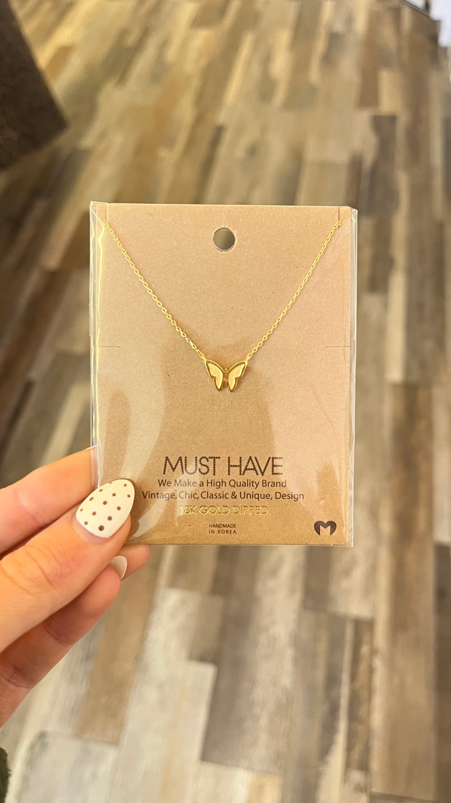 Butterfly Gold Necklaces