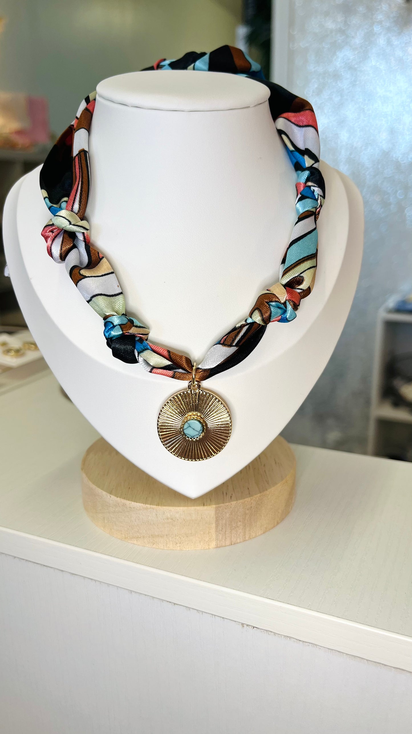 Colorful Scarf Necklace