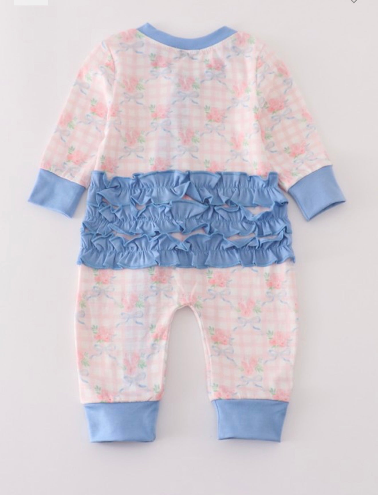Pink & Blue Ruffle Onesie