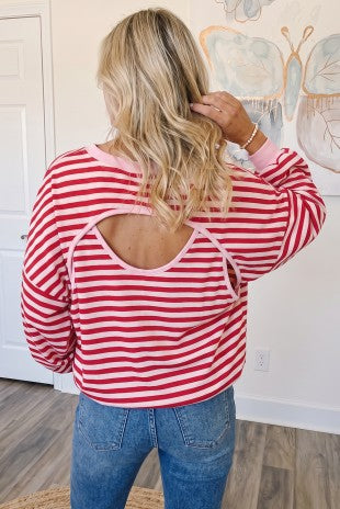 The Cherry Stripe Top
