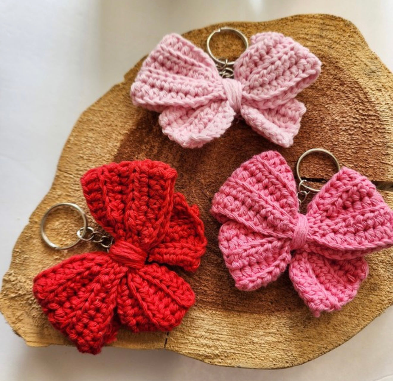 Crochet Bow Keychains