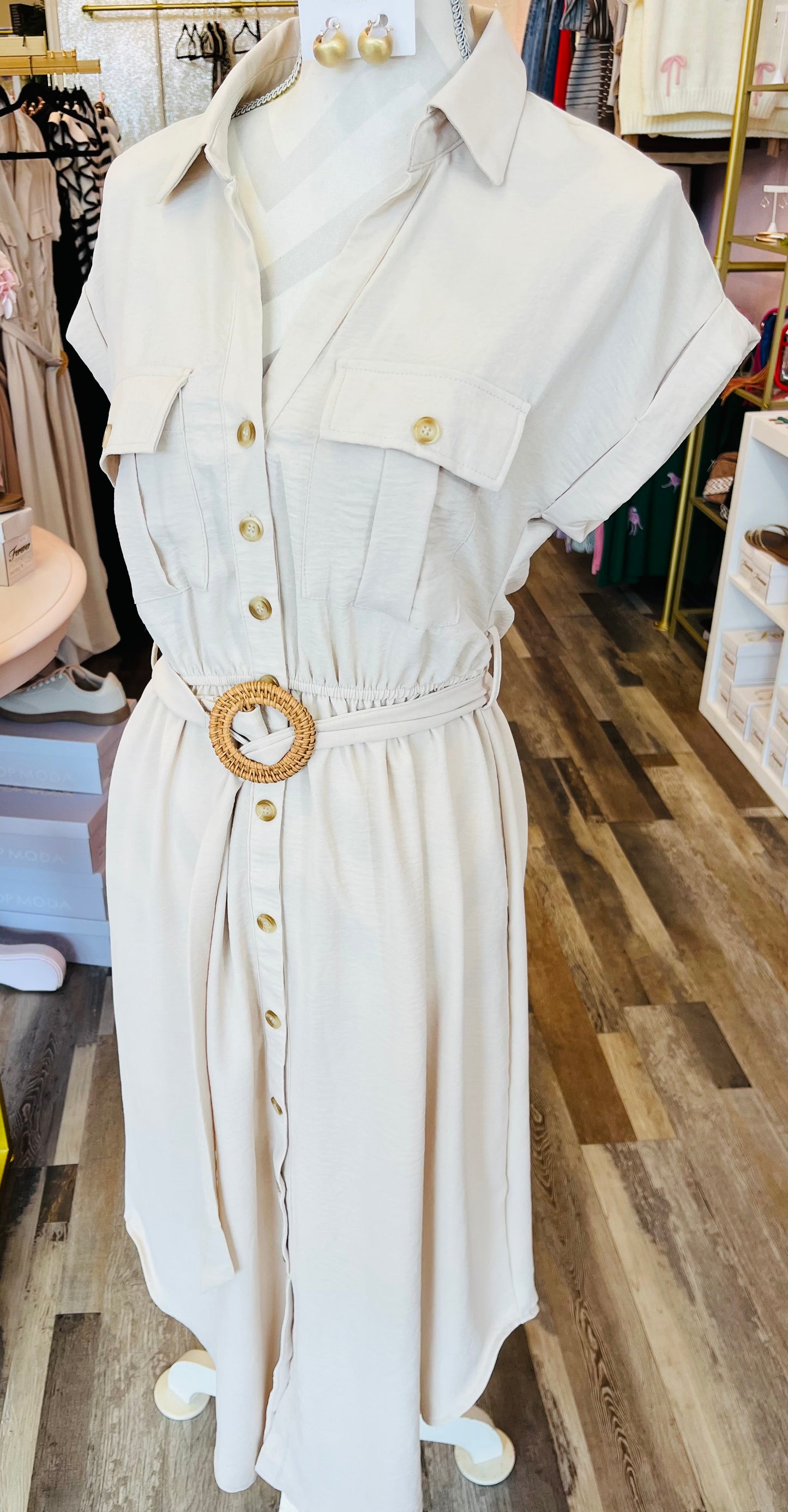 Button Up Maxi Dress