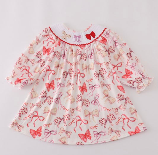 Pink & Red Bow Dress