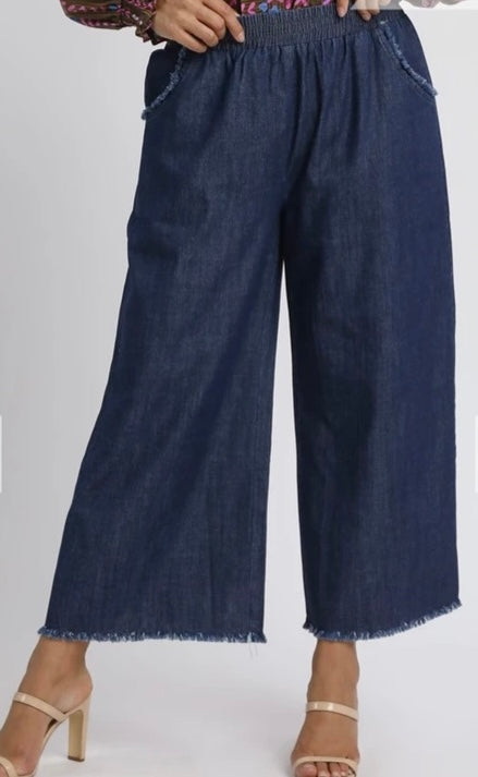 Plus Size Dark Denim Pants