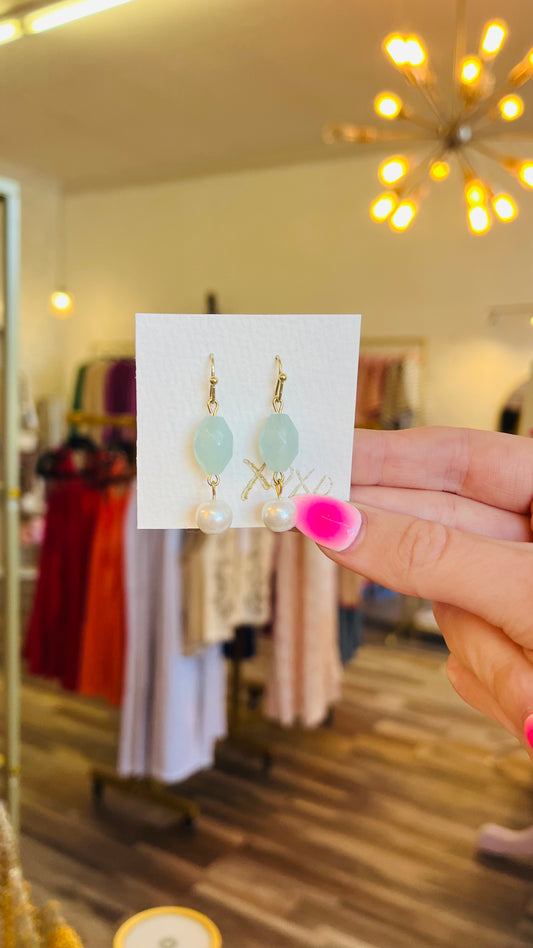 Pearl Jade Earrings