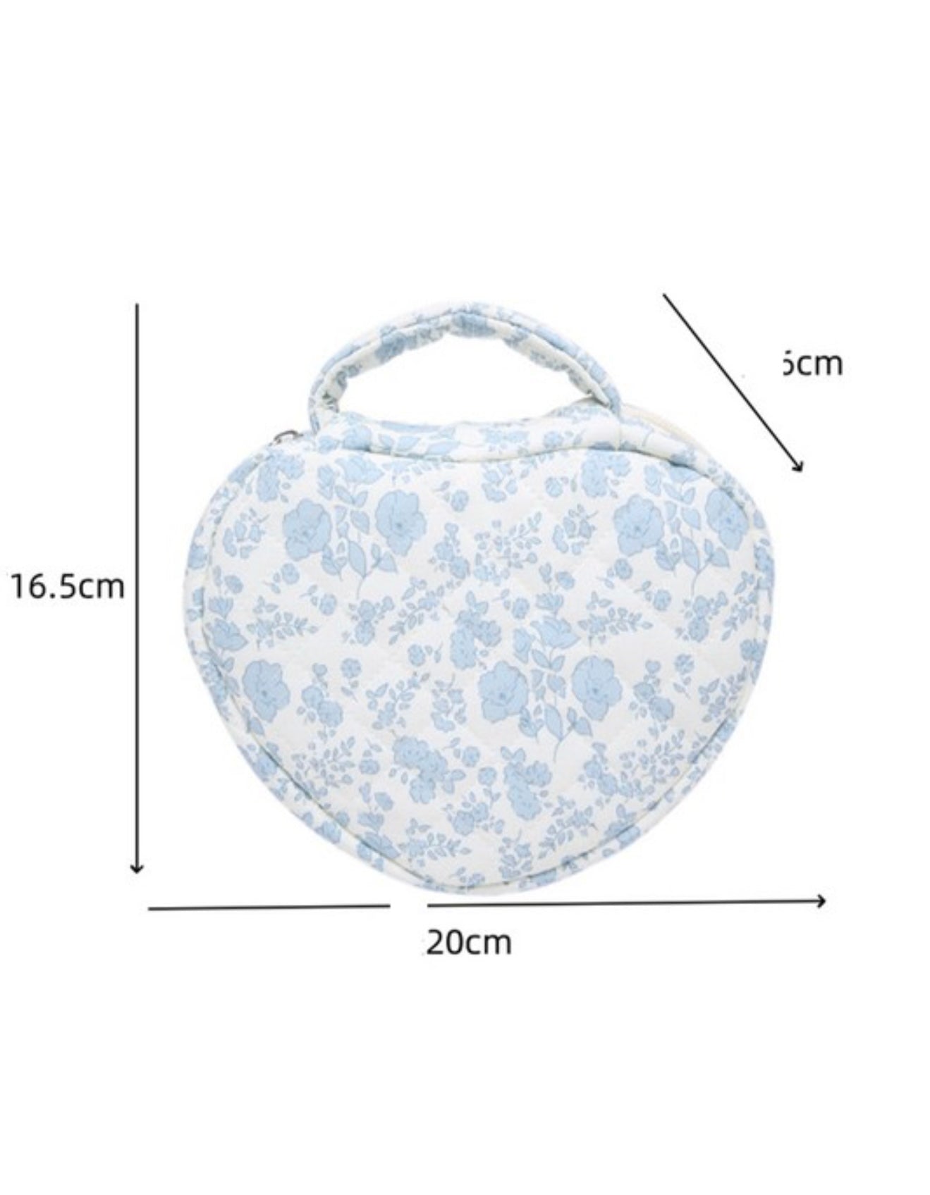 Blue Floral Quilted Bag 40