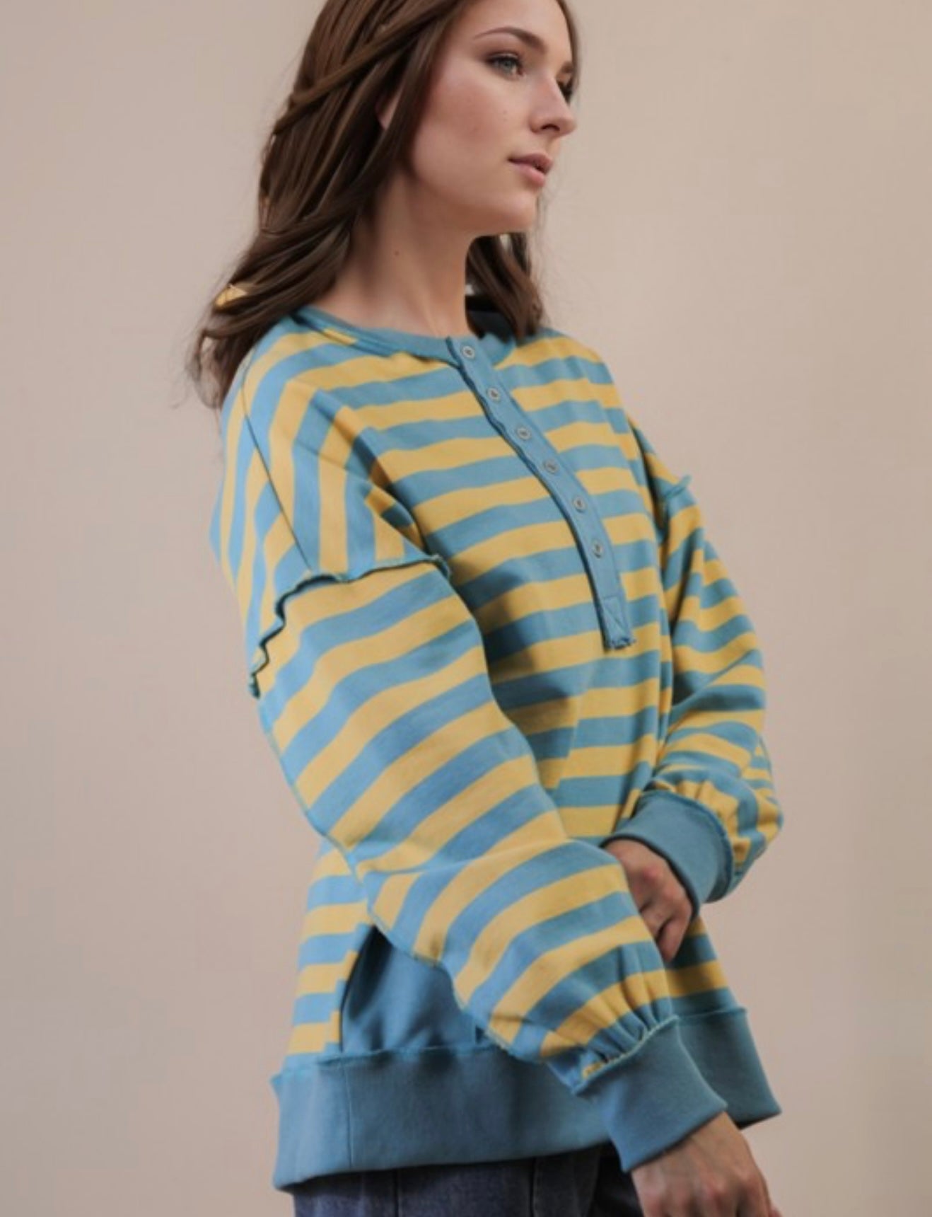 Blue & Yellow Sweatshirt