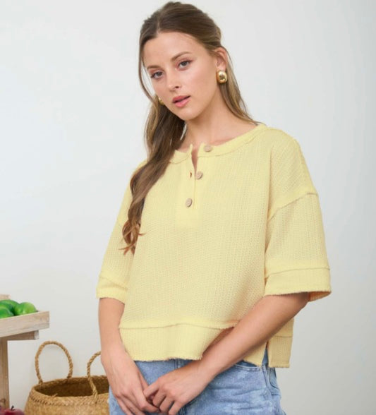 Waffle Knit Top (3 colors available)