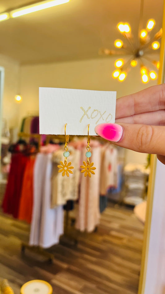 Flower Jade Earrings