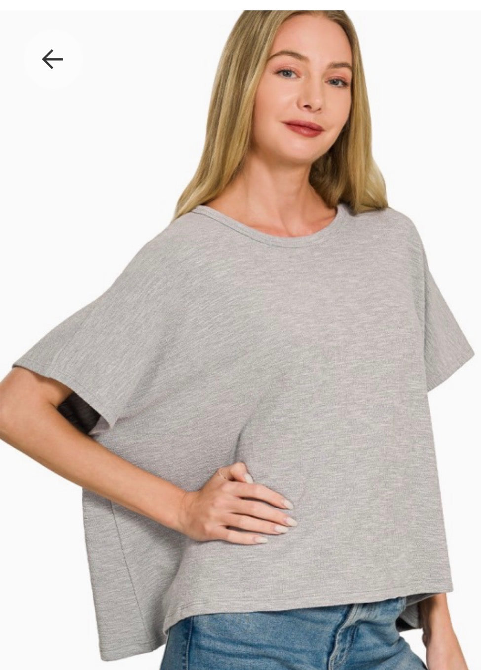 The Casual Chic Top (Grey)