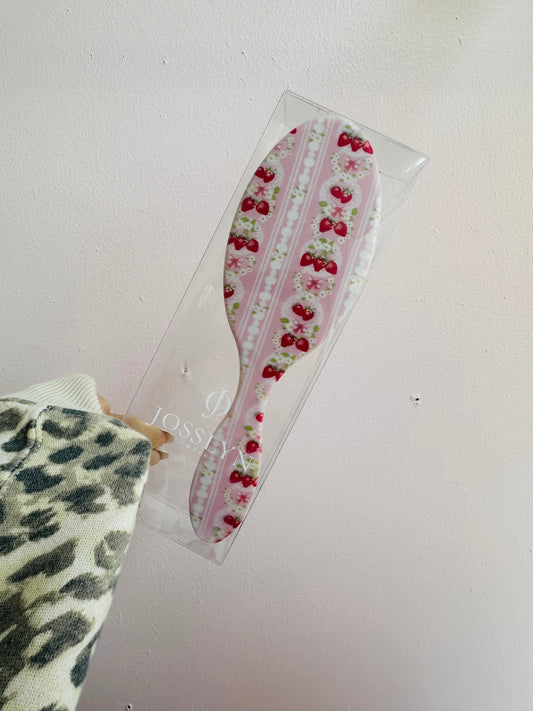 Strawberry Floral Hairbrush 34