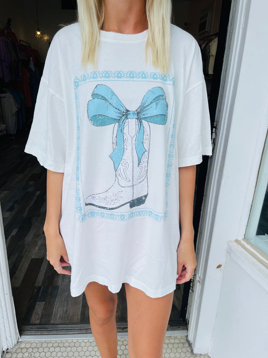 Graphic Bow Cowgirl Tshirt