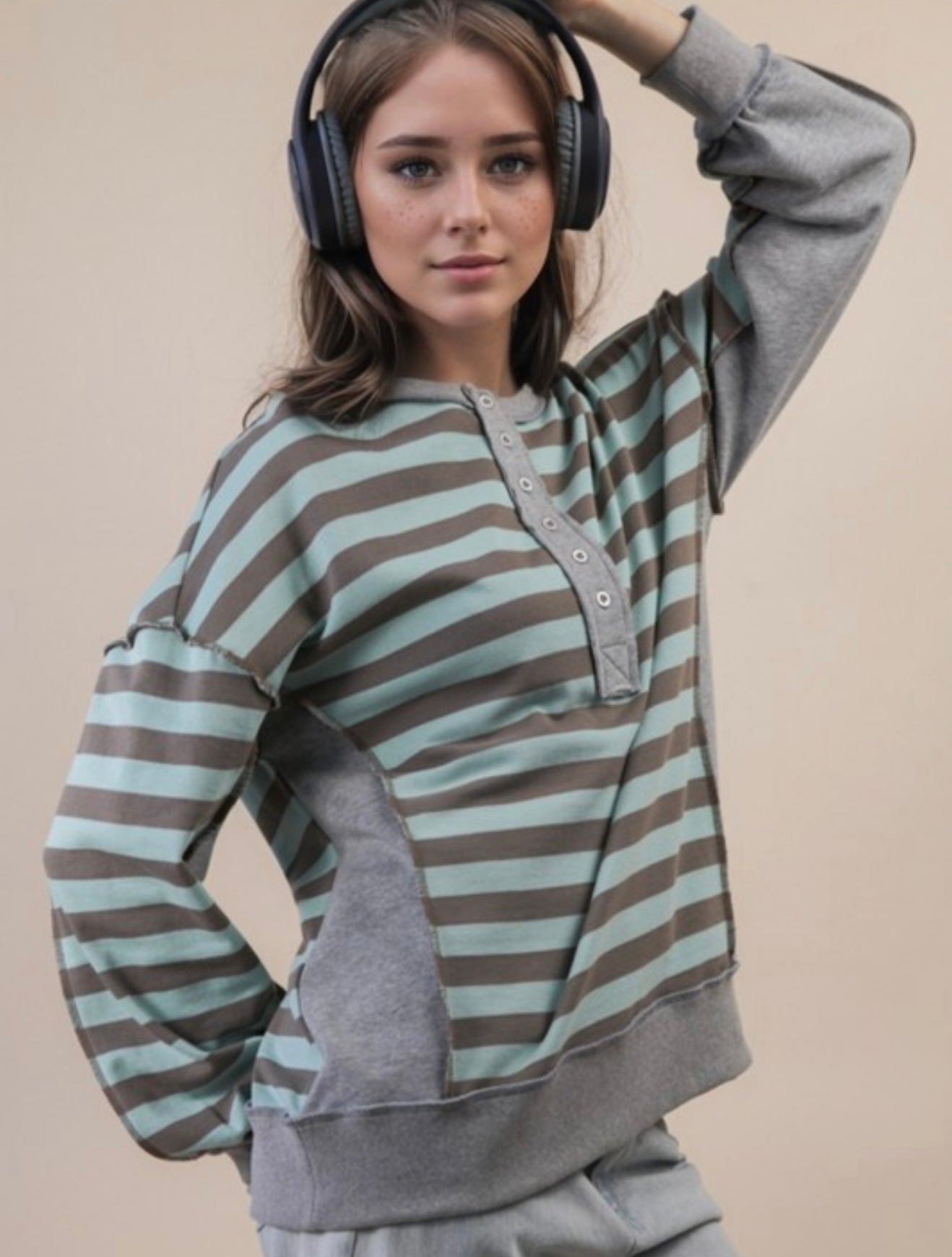 Green & Mocha Sweatshirt