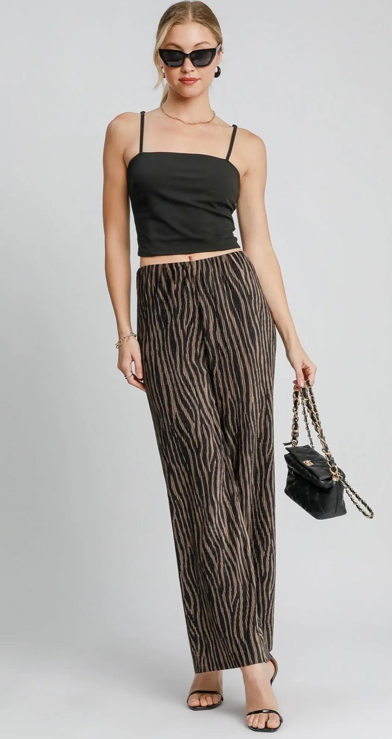 Velvet Zebra Pants