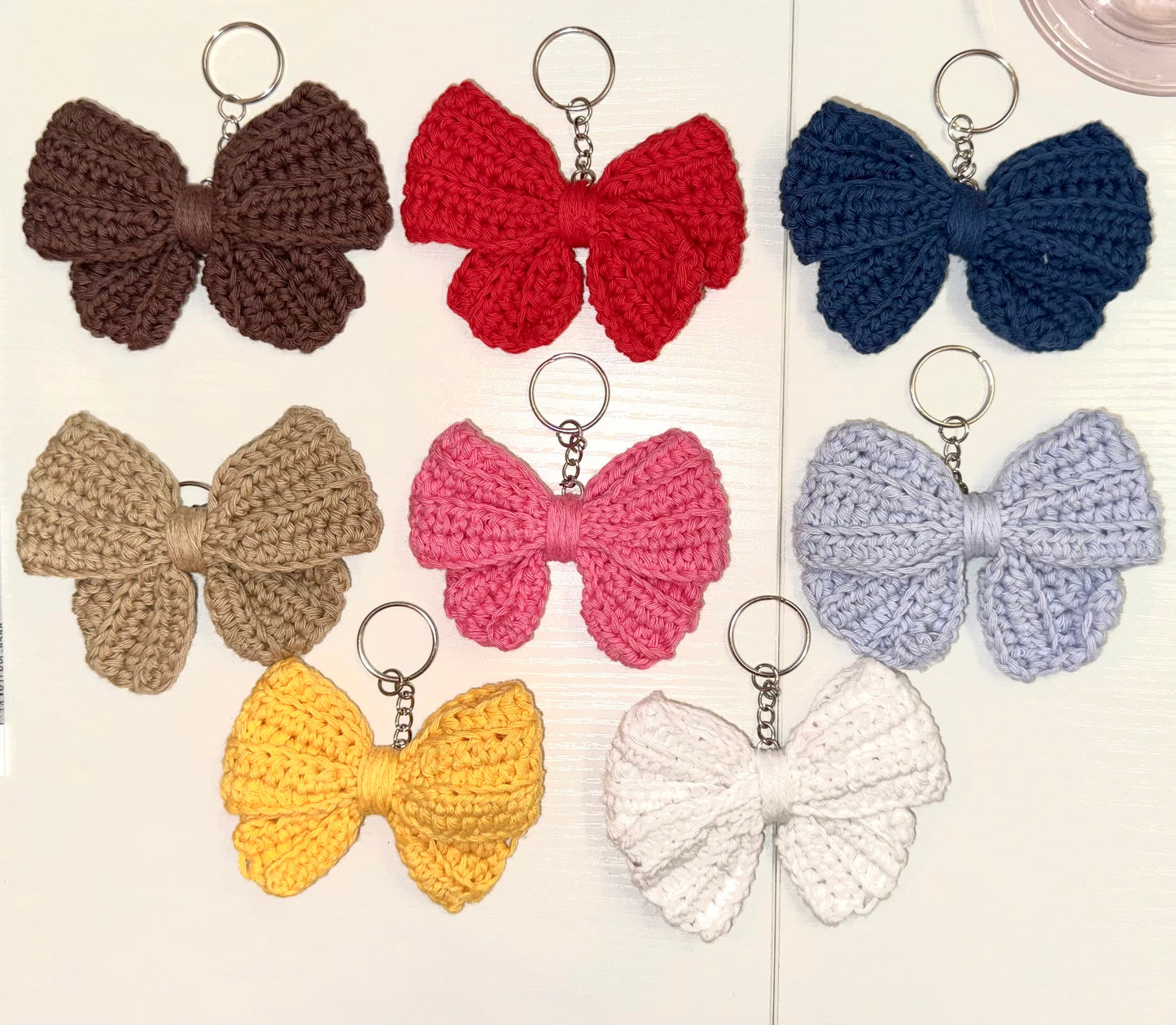 Crochet Bow Keychains