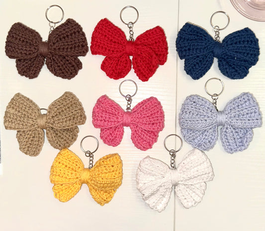 Crochet Bow Keychains