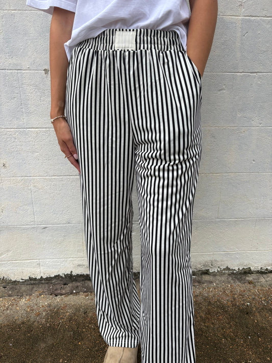Striped Wide Leg Pants