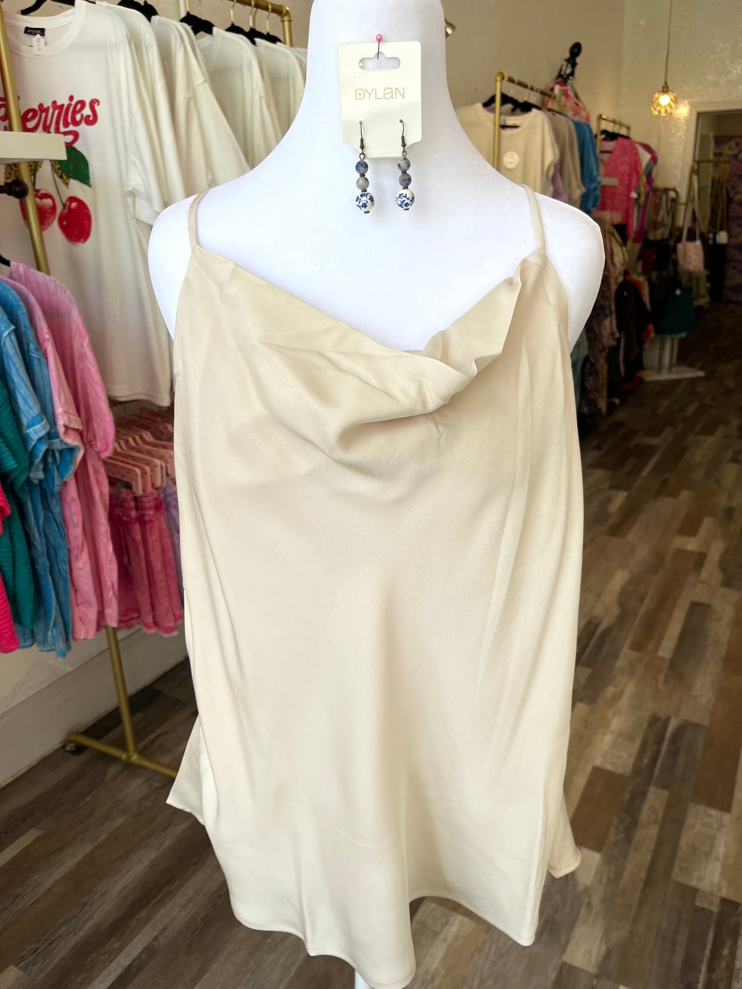 Champagne Silk Top
