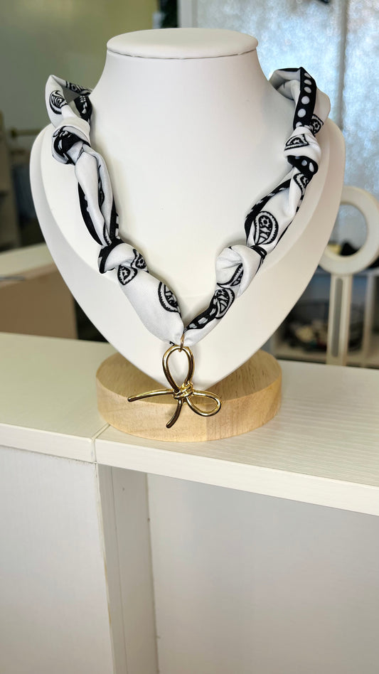 Bow Scarf Necklace