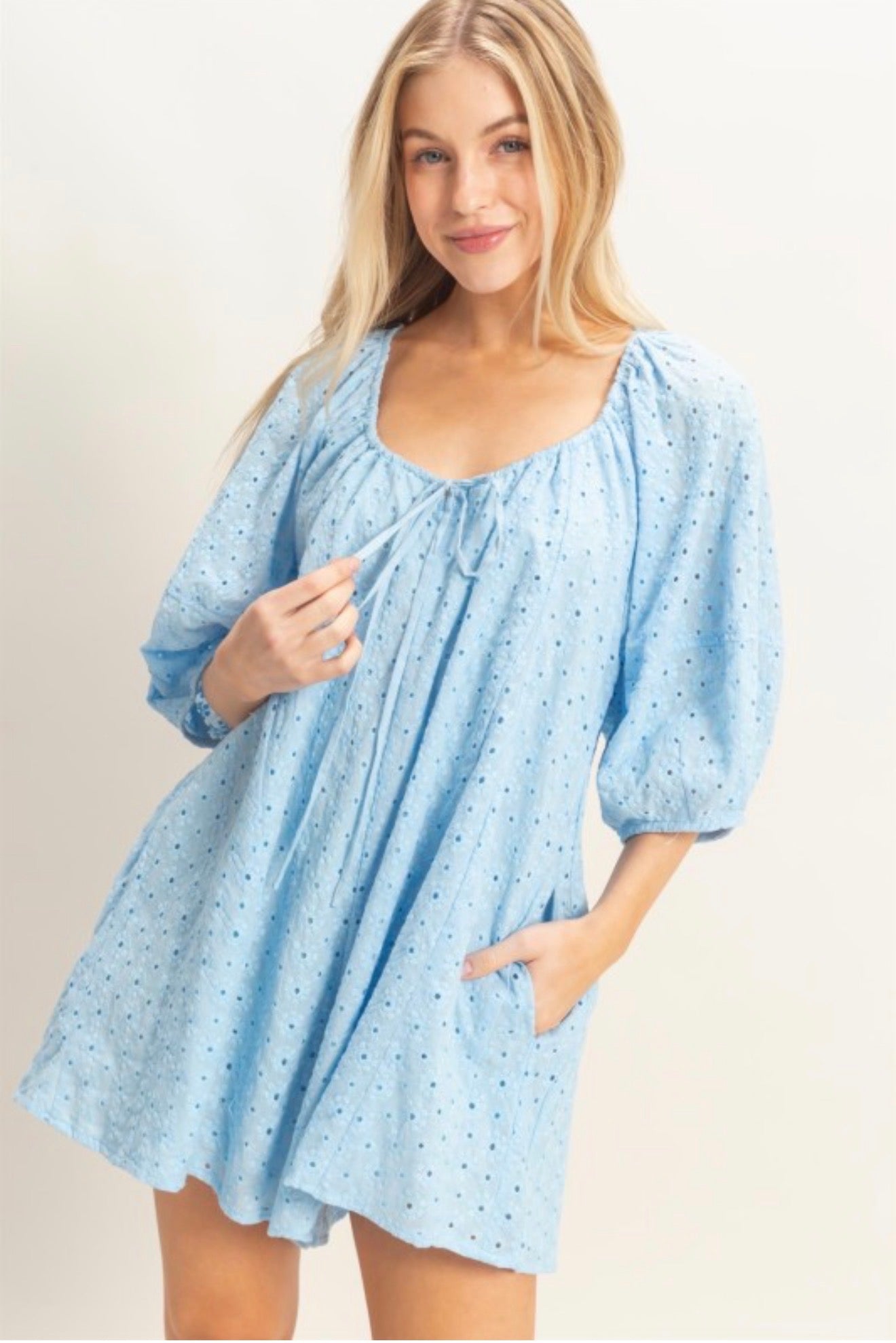 The Sky Blue Romper