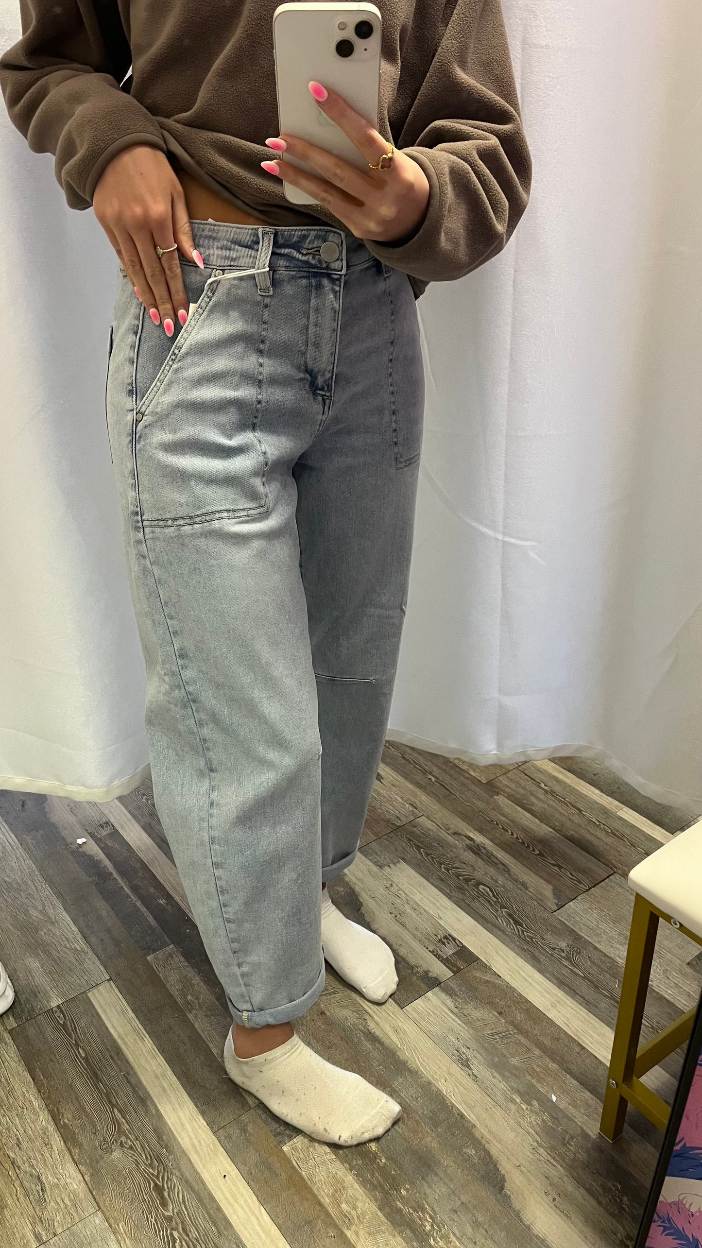 Risen Barrel Jeans