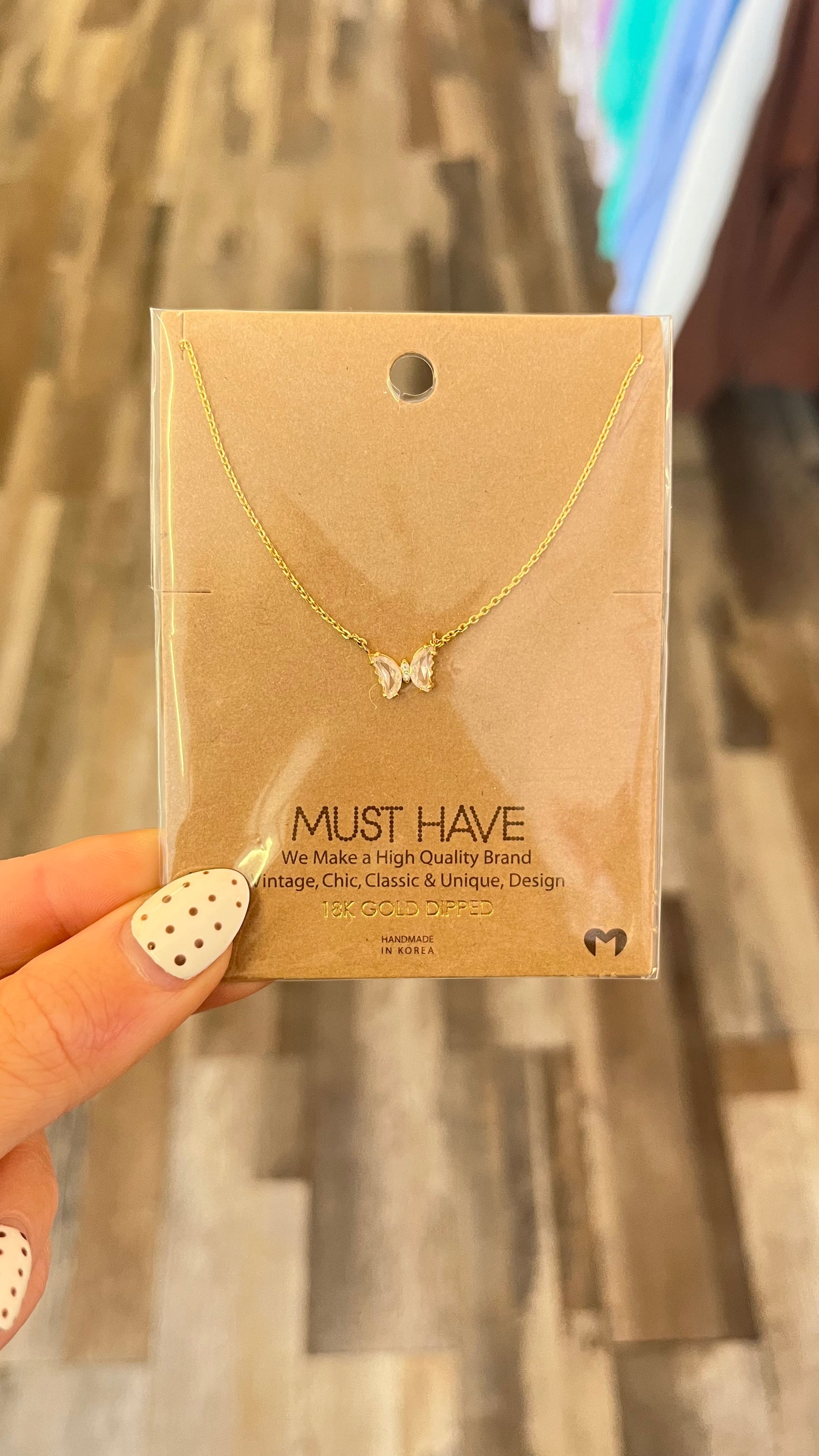 Butterfly Gold Necklaces
