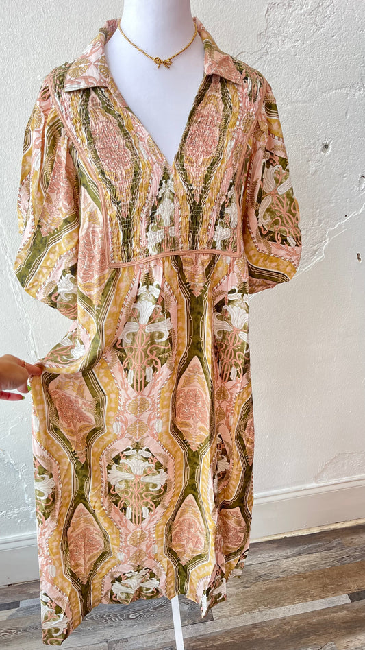 Plus Size Colorful Maxi Dress