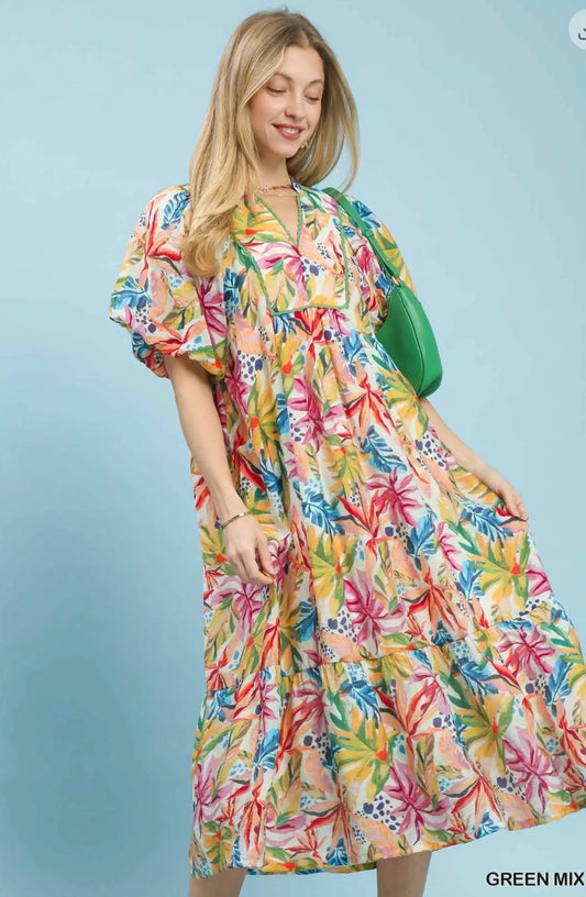 The Tropical Mix Dress