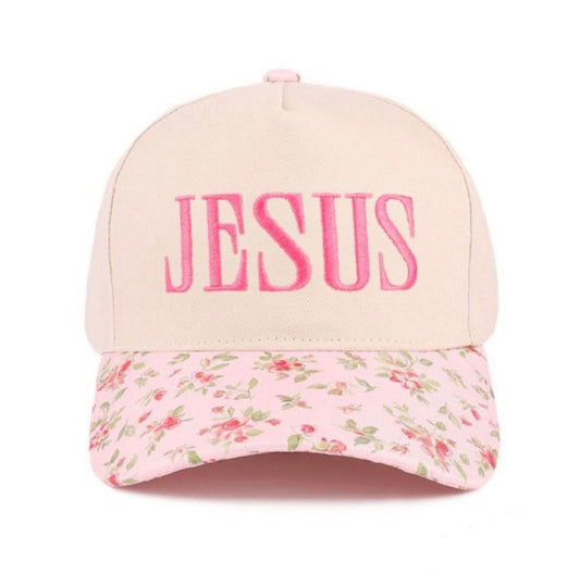 Jesus Floral Hat