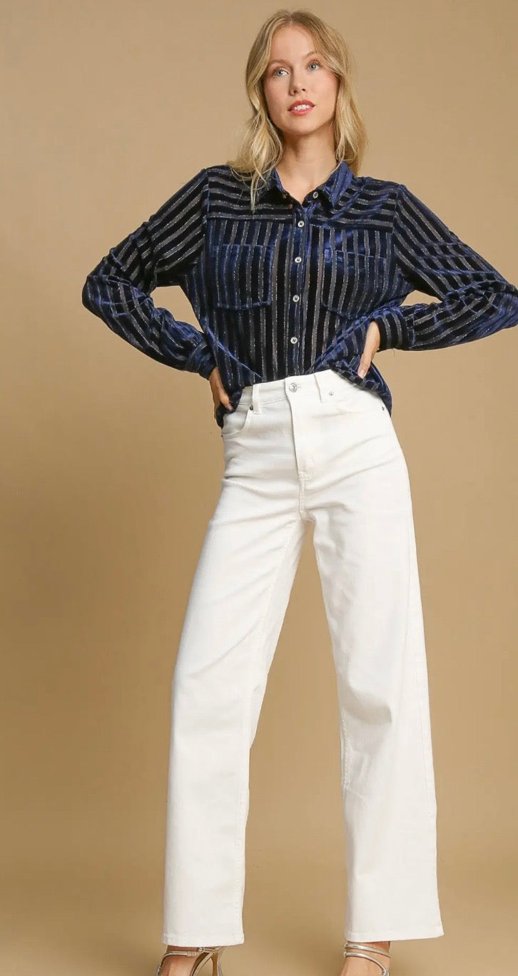 Velvet Shimmery Top