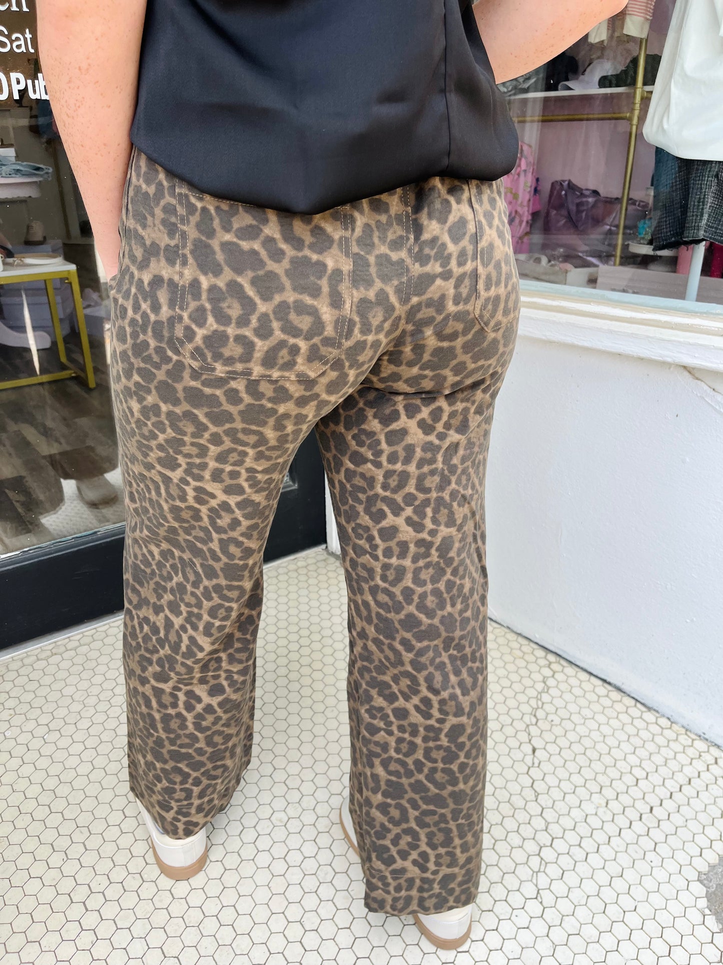 Leopard Print Jeans