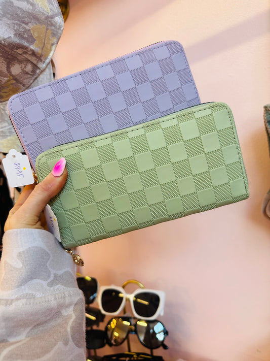 Checkered Wallet (2 colors)